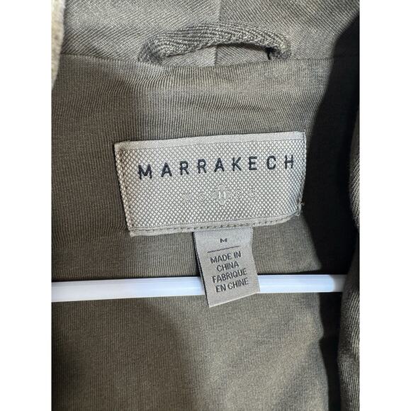 Anthropologie MARRAKECH Sz Medium Women's Helene Suede French Terry Moto Jacket - Picture 6 of 9